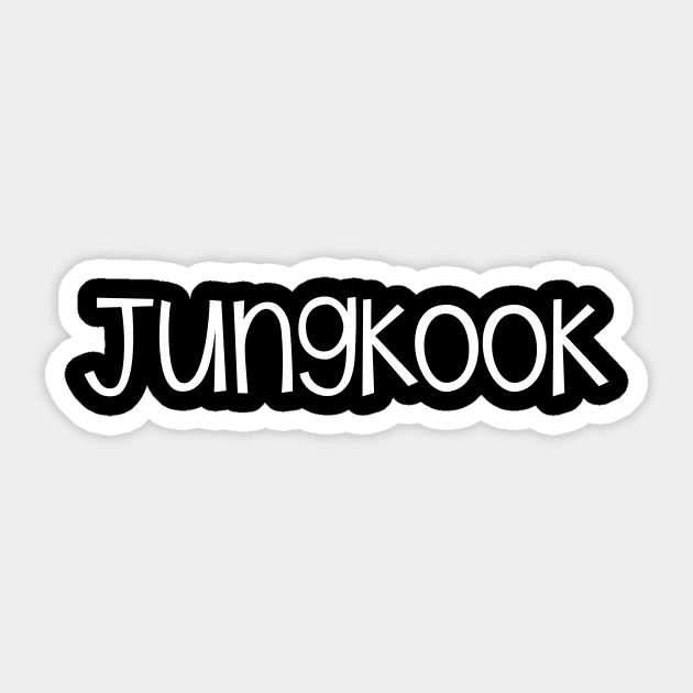 K-POP BTS Names - Jungkook Sticker by Bystanders